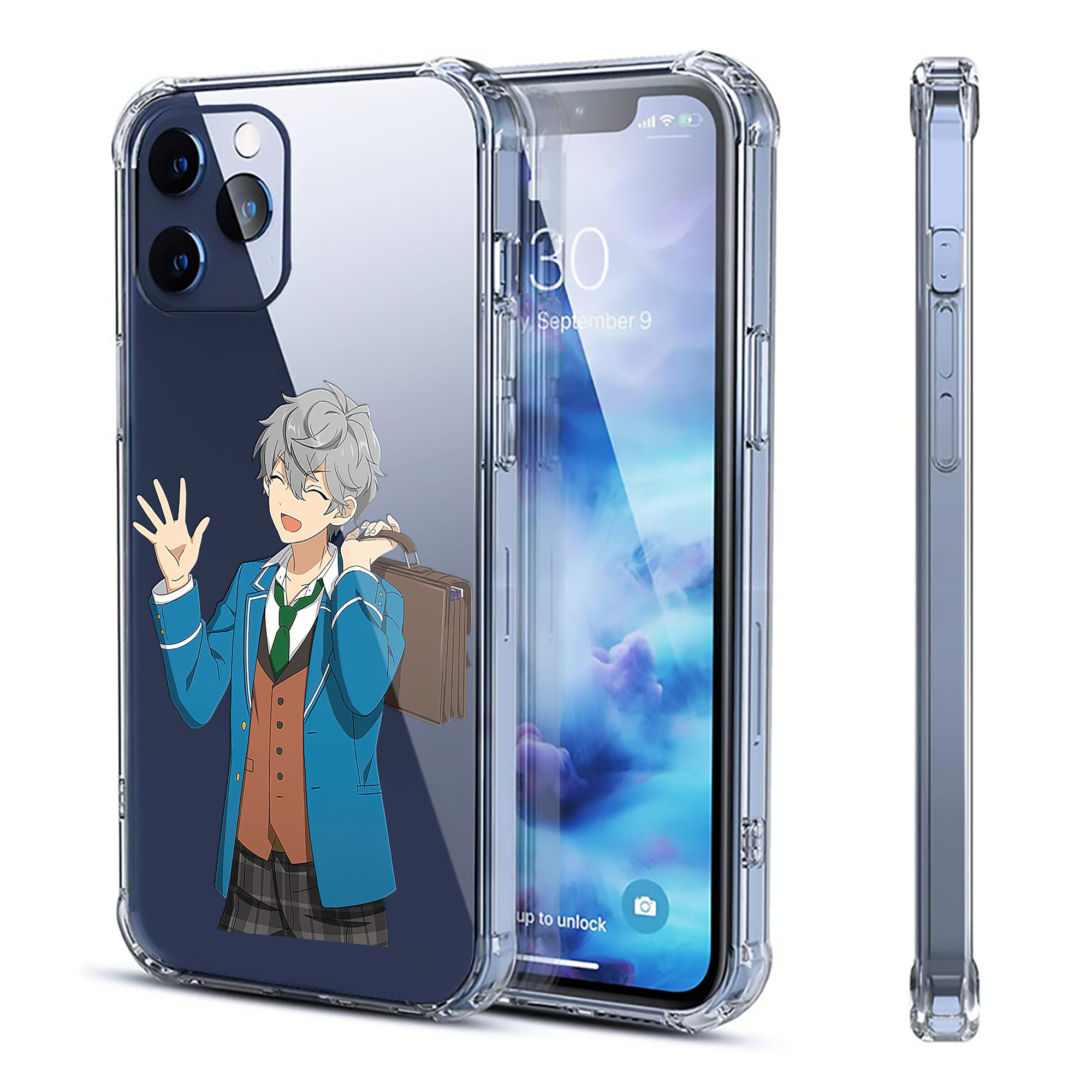 （画像用） あんさんぶるスターズ! Ensemble Stars 【iPhone 12シリーズ対応】透明スマホケース（クリアソフトケース）